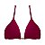 Top de Biquíni Cortininha Vermelho Bordô Liso - Imagem 1