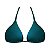 Top de Biquíni Cortininha Verde Escuro Liso - Imagem 1