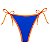 Calcinha de Biquíni Lacinho de Fita Duo Azul e Laranja Neon - Imagem 1