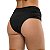 Calcinha de Biquíni Hot Pants Franzida Preto Liso - Imagem 2