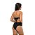 Calcinha de Biquíni Hot Pants Franzida Preto Liso - Imagem 6