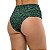 Calcinha de Biquíni Hot Pants Franzida Ondas Verde - Imagem 2
