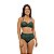 Calcinha de Biquíni Hot Pants Franzida Ondas Verde - Imagem 4