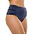 Calcinha de Biquíni Hot Pants Franzida Azul Marinho Liso - Imagem 4