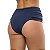 Calcinha de Biquíni Hot Pants Franzida Azul Marinho Liso - Imagem 2
