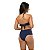 Calcinha de Biquíni Hot Pants Franzida Azul Marinho Liso - Imagem 6