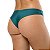 Calcinha de Biquíni Tanga Fio Duplo Verde Escuro Liso - Imagem 2