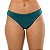Calcinha de Biquíni Tanga Fio Duplo Verde Escuro Liso - Imagem 3