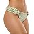Calcinha Inteira de Biquíni Empina Bumbum Verde Pistache Jacquard - Imagem 4