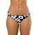 Calcinha Inteira de Biquíni Empina Bumbum Floral Preto e Branco - Imagem 5