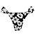 Calcinha Inteira de Biquíni Empina Bumbum Floral Preto e Branco - Imagem 1