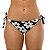 Calcinha de Biquíni Empina Bumbum Floral Preto e Branco - Imagem 4