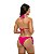 Calcinha de Biquíni Empina Bumbum Pitaia Rosa Jacquard - Imagem 5
