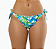 Calcinha de Biquíni Empina Bumbum Algas Marinhas Verde e Azul - Imagem 2