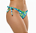 Calcinha de Biquíni Empina Bumbum Algas Marinhas Verde e Azul - Imagem 3