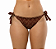 Calcinha de Biquíni Empina Bumbum Conchas Marrom - Imagem 3