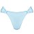 Calcinha Inteira de Biquíni Empina Bumbum Azul Candy Liso - Imagem 1