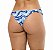 Calcinha Inteira de Biquíni Empina Bumbum Maresia Azul e Branco - Imagem 2
