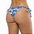Calcinha de Biquíni Empina Bumbum Maresia Azul e Branco - Imagem 2