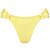 Calcinha Inteira de Biquíni Empina Bumbum Amarelo Candy Liso - Imagem 1