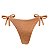 Calcinha de Biquíni Empina Bumbum Dourado Canelado - Imagem 1