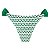 Calcinha Inteira de Biquíni Empina Bumbum Verde Bandeira Rendado - Imagem 1