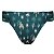 Calcinha de Biquíni Alça Larga Borboleta Tradicional Solar Tropical Verde - Imagem 2