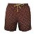 Shorts Bermuda Masculina de Praia Conchas Marrom - Imagem 1