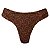 Calcinha de Biquíni Borboleta Fio Duplo Conchas Marrom - Imagem 1