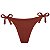 Calcinha de Biquíni Empina Bumbum Vermelho Marsala Jacquard - Imagem 1