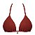 Top de Biquíni Cortininha Vermelho Marsala Jacquard - Imagem 1