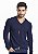 Blusa Masculina Gola V Manga Longa Sem Estampa - Imagem 8