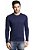 Blusa Masculina Branca Manga Longa Algodão - Imagem 3