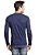 Blusa Masculina Branca Manga Longa Algodão - Imagem 4