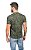 Camiseta Masculina Estampada Verde Militar - Imagem 2