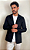 Blazer Masculino Tony Menswear Slim Fit de Sarja Preto - Imagem 3