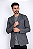 Blazer Masculino Tony Menswear Slim Fit de Sarja Cinza Chumbo - Imagem 1