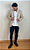 Blazer Masculino Tony Menswear Slim Fit de Sarja Creme - Imagem 2