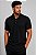 Pólo Piquet Mix Tony Menswear Preta - Imagem 1