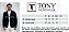 Blazer Masculino de Moletom Tony Menswear Slim Fit Azul Marinho - Imagem 6