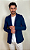 Blazer Masculino de Moletom Tony Menswear Slim Fit Azul Marinho - Imagem 1