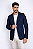 Blazer Masculino de Moletom Tony Menswear Slim Fit Azul Marinho - Imagem 2