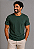 Camiseta Lisa de Algodão com Gola Careca Verde - Imagem 1