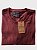 Camiseta Lisa de Algodão com Gola Careca Marsala - Imagem 2