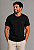 Camiseta Lisa de Algodão com Gola Careca Preta - Imagem 1