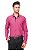 Camisa Social Masculina Pink Slim Fit de Algodão - Imagem 3