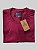 Camiseta Lisa de Algodão com Gola Careca Vinho - Imagem 2