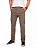 Calça Masculina de Sarja Sport Fino com Bolso Embutido Marrom Claro - Imagem 1