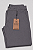 Calça Masculina de Sarja Sport Fino com Bolso Embutido Cinza Chumbo - Imagem 4