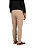Calça Masculina de Sarja Sport Fino com Bolso Embutido Bege - Imagem 2